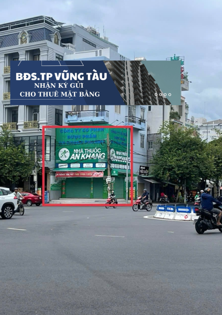 CHO THUÊ MẶT BẰNG GÓC 2 MẶT TIỀN ĐƯỜNG NGAY TRUNG TÂM THÀNH PHỐ