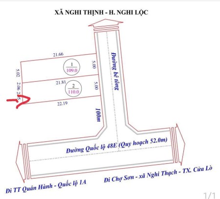 Chỉ với hơn 600 triệu có ngay lô đất Nghi Thịnh - Nghi Lộc