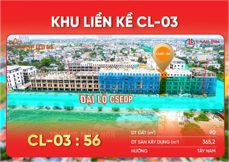 Bán nhà phố liền kề mặt đường đại lộ Csedp Lotus(Hồ Sen) giá chỉ từ 3,65 tỷ/căn. Liên hệ: 0911927069