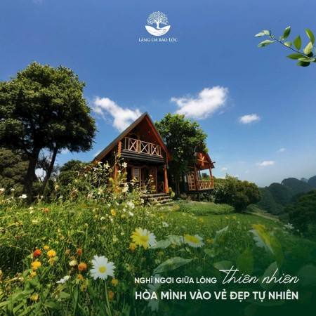 Làng Oa Bảo Lộc - Cộng đồng nhà gỗ ven suối, 15 tiện ích vượt trội, 1000m2 giá chỉ từ 1,45 triệu/m2