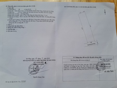 29 Bán đất 333m2 sát quốc lộ 1A Hòa Phước ngang 9m cách QL1A chỉ 30m gần dự án chợ đầu mối