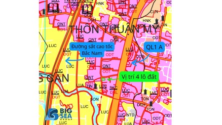 Cần tiền bán nhanh 4 lô đất liền nhau full thổ cư 2 mặt tiền Ninh Hòa - Khánh Hòa