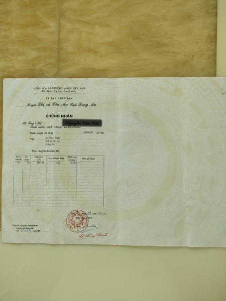 Chính chủ cần bán đất lúa hẻm đường Vành đai TP Tân An tỉnh Long An