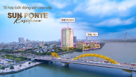 Căn hộ ven sông Hàn Sun Ponte, căn góc 3Br tầng 24 trực diện sông chiết khấu đến 16%