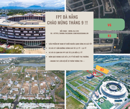 BÁN - ĐẤT NỀN BIỆT THỰ SINH THÁI FPT ĐÀ NẴNG