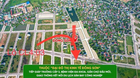 Chính chủ còn lô CL4:03 mb3220 trục đường 28m