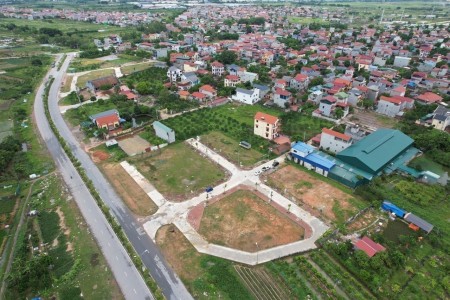 Bán đất đấu giá Yên Vinh, Mê Linh, đối diện đô thị HUD Mê Linh, vị trí đắc địa ngay Vành Đai 4 120m
