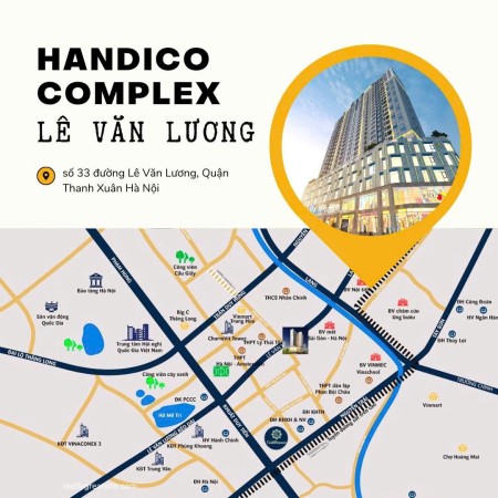 Handico Comlex 33 Lê Văn Lương chuẩn bị mở bán 228 căn hộ 2 và 3 bedroom