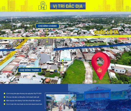 Đất mặt tiền kinh doanh chợ Bình Chánh