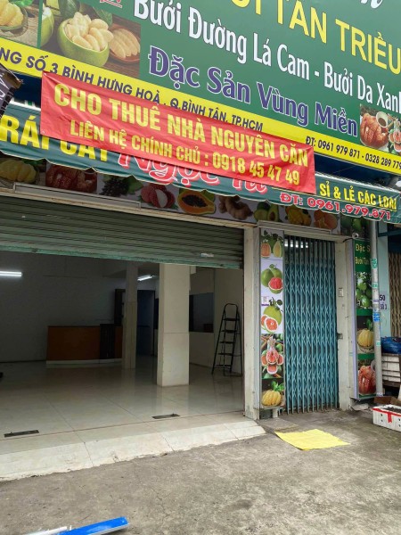 Nhà nguyên căn mặt tiền Đường số 3, Phường Bình Hưng Hòa A sát bên chợ Bình Long