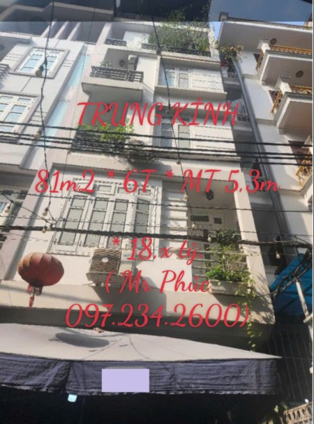  TRUNG KÍNH - NHÀ ĐẸP 6 TẦNG - 2 THOÁNG VỈA HÈ - Ô TÔ TRÁNH - VÀO NHÀ - KINH DOANH - 