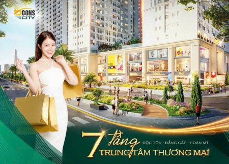Bán căn hộ khu đô thị Bcons City tháp trung tâm thương mại