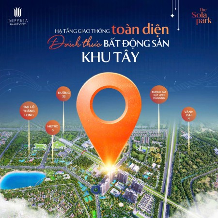 ĐẦU TƯ TỪ MÓNG CHỈ VỚI 50TR/CĂN HỘ, THE SOLA PARK, SMART CITY