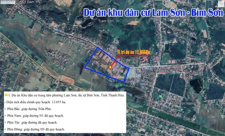 Dự án Khu dân cư trung tâm phường Lam Sơn, thị xã Bỉm Sơn, Tỉnh Thanh Hóa