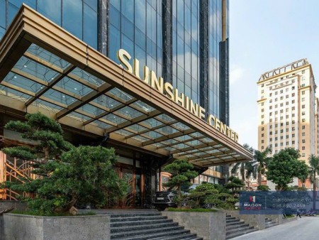 Bán căn góc 3N+1 3WC - 130m2 Sunshine Center Phạm Hùng. Thiết kế hiện đại, view hồ, LH 0923 559 594