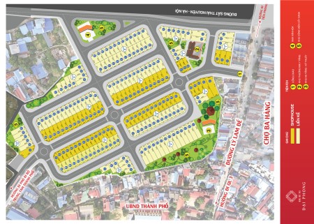 Đất lõi duy nhất còn sót lại tại TP Phổ Yên – đối diện Chợ Ba Hàng – Chỉ từ 25 tr/m2