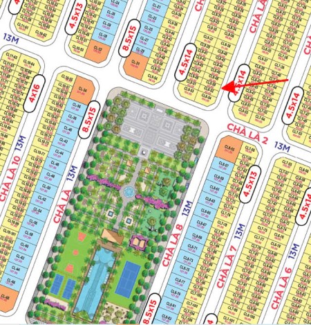 Bán liền kề Chà Là 63m view vườn hoa, gần bệnh viện Vinhomes Ocean Park 2 giá 7,8 tỷ