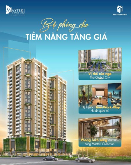 Nhận Booking Penthouse Duplex Masteri Grand View - Chiết khấu đến 16% - Nhận nhà 2026