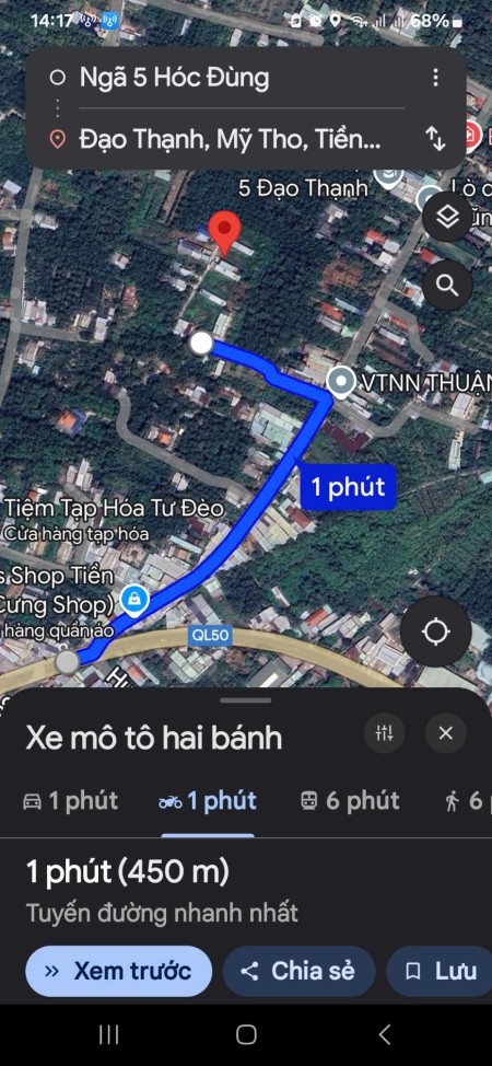 Nền đất thổ cư 150m2 Ấp 5, xã Đạo Thạnh.TP Mỹ Tho. Ngộp bán gấp.
