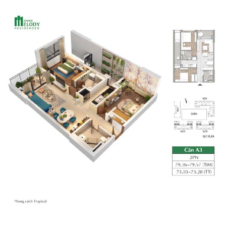 Tổ hợp “all-in-one” Hanoi Melody Residences hấp dẫn hàng đầu khu Nam Hà Nội