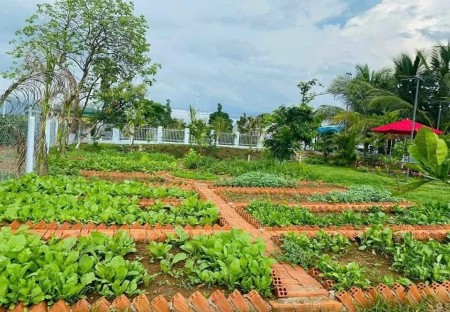 Bán 18x60=1.032m2 đất 2 mặt tiền, full SHR thổ cư, sát trường 1,2,3 chợ (KCN 30/4) tổng 590tr