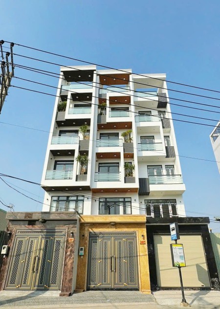 Nhà mặt tiền đường Mã Lò giá 13tỷ2 (4m*24m) có thang máy, gần ngã tư 4 Xã nhà mới 6 lầu có nội thất.