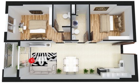 Cần bán CH Prosper Plaza Quận 12 có sổ, DT 65m2 2PN 2WC giá 2.1 tỷ.