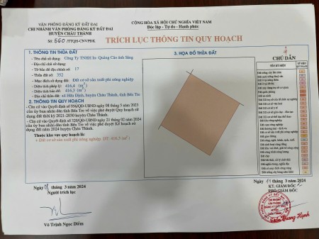 Chính chủ bản 3.000 m2 đất sản xuất kinh doanh4.000 m2 nhà xưởng kiên cố