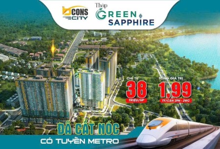Căn hộ Bcons City - Tháp Green Sapphire nằm ngay lành đại học Thủ Đức