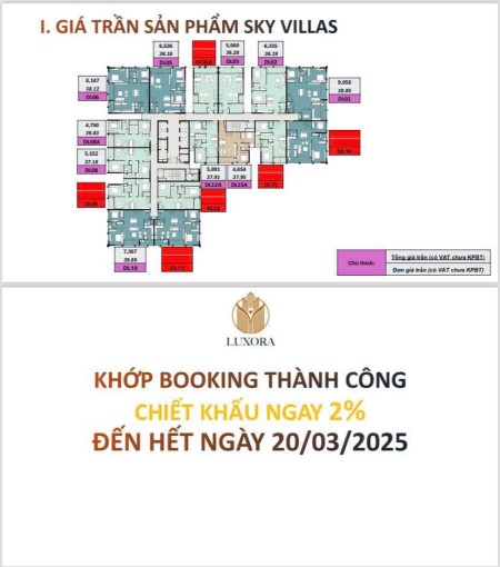Bán căn hộ Sky Villla chung cư Luxora sản phẩm độc nhất vô nhị tại Bắc Giang