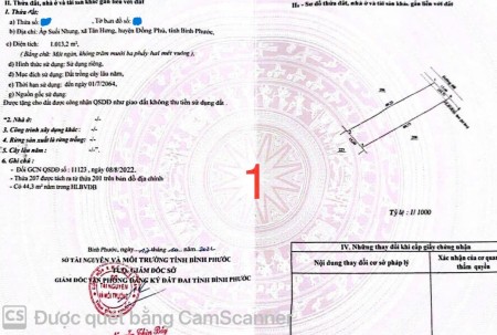 1000m2 đất giá rẻ gần Ngã tư Đồng Xoài, sát mặt tiền DT753 sổ sẵn sang tên ngay