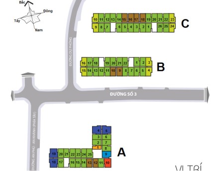 Cho thuê Shophouse chumg cư bộ công an Quận 2 căn góc 360m2 giá 130TR