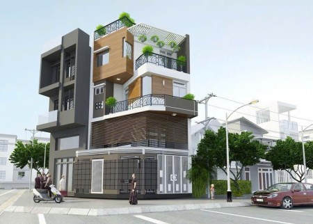 Góc 2 MT đường CMT8 Q10 (5,5X14m) 77,5m2, 5 tầng, tặng full nội thất cao cấp, giá 13,4 tỷ