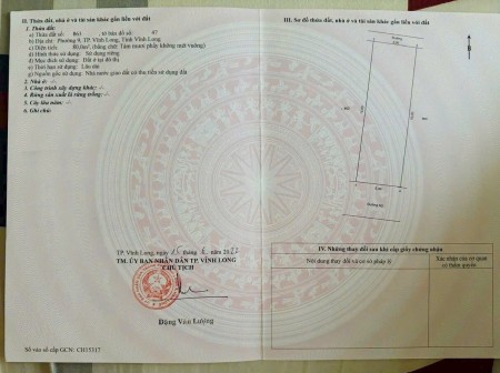 Bán đất khu tái định cư, phường 9, TP Vĩnh Long