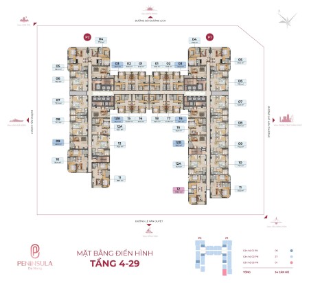 Độc quyền! Giỏ hàng 20 căn đẹp nhất Peninsula Đà Nẵng, view sông/vịnh/biển.