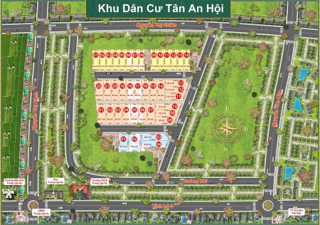 Đất khu dân cư Tân An Hội, 80m² - Ngang 5m - Đường 9m - Chỉ 2.9 tỷ