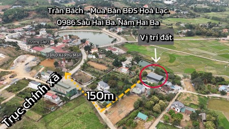 Đất liền nhau full thổ cư, mỗi lô hơn 208.3m, đối diện UBND xã Phú Mãn