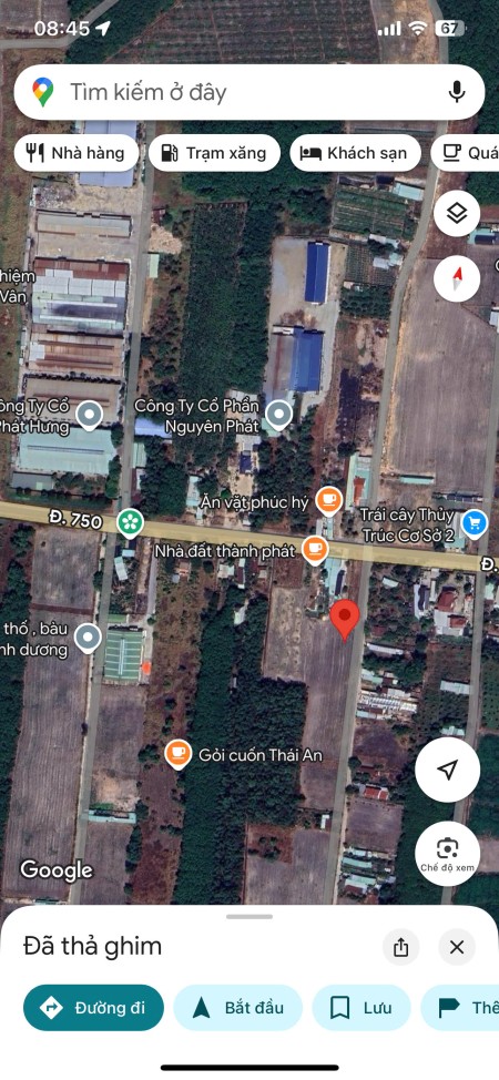 Trừ Văn Thố, Bàu Bàng, Bình Dương 225m2 giá có 459 triệu