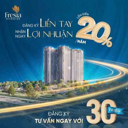 Căn hộ cao cấp giá rẻ Fresia Riverside - Gần AEON Mall Biên Hòa