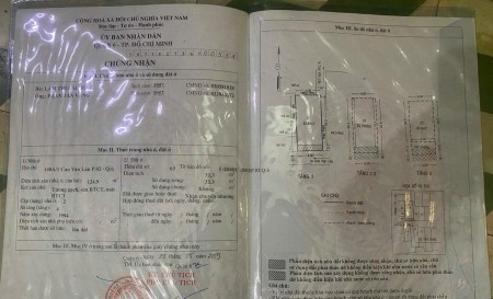 Cho con Du học Tôi cần bán gấp Căn nhà 4 Tầng - 5 PN, Đường Cao Văn Lầu giá 5.5 Tỷ