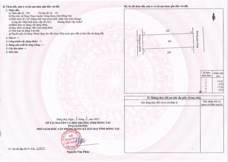 Bán đất Trảng Bom Đồng Nai full thổ cư