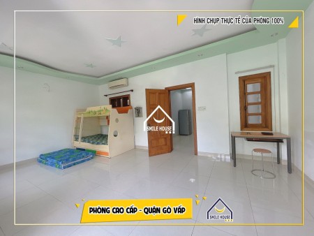 Phòng rộng tới 60m2 có phòng khách,bếp,wc riêng không giới hạn số người ở, 116/50 Dương Quảng Hàm GV