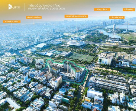 Căn hộ ven sông hàn đà nẵng,trả trước 750 triệu,hỗ trợ lãi suất 0% tận27tháng,Masteri Rivera Đà Nẵng