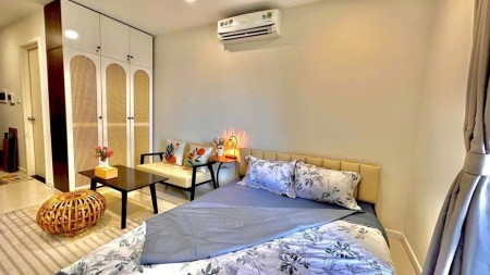 Chung cư Sky Center, Officetel, 45m2, 1PN, Nội thất, Phổ Quang, TB, 11tr/tháng.