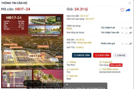 Ảnh 2 - Xẻ khe 108m hướng Đông Nam gần Vincomes siêu đẹp tại Vinhomes…