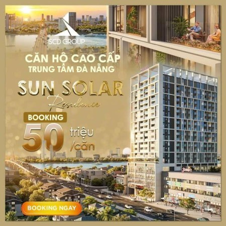CĂN HỘ MẶT TIỀN LÊ DUẪN VIEW CẦU SÔNG HÀN - SUN SOLAR RESIDENCE CK 18% SỞ HỮU CHỈ TỪ 2.5 TỶ/CĂN
