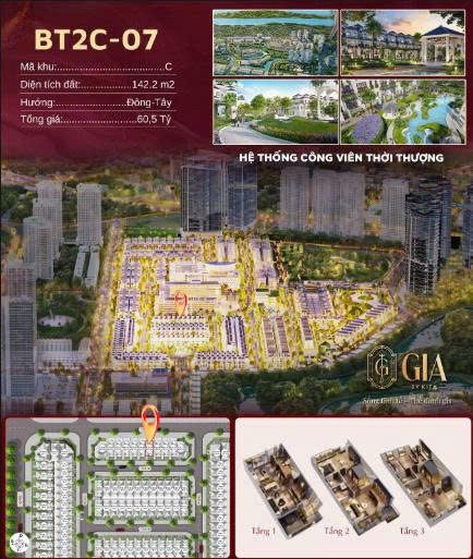 Ảnh 2 - Bán biệt thự 2 mặt tiền 142m dãy BT2 giá tốt nhất tại Gia…
