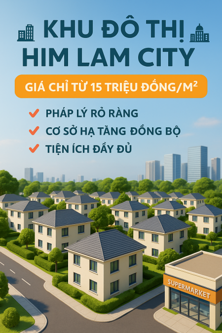 Bán đất nền khu đô thị 17-18 Him Lam Thành phố Điện Biên phủ
