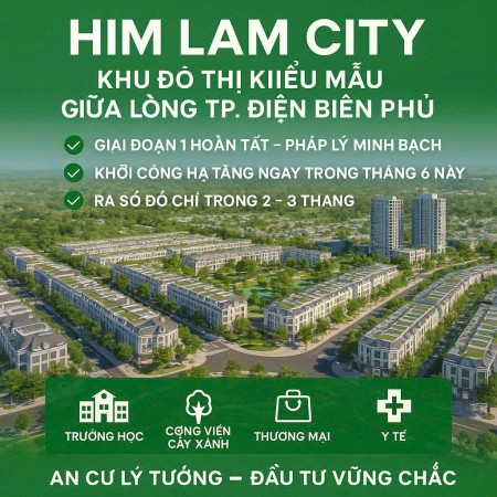 Khu đô thị 17,18 Him Lam City Điện Biên Phủ