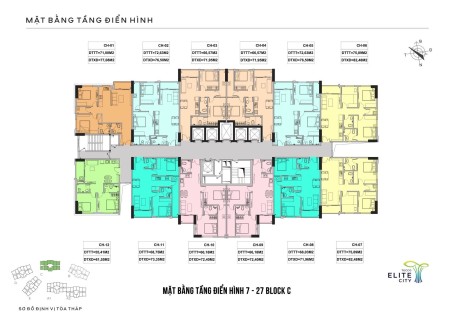 Bán căn hộ 2 phòng ngủ tại chung cư Tecco Elite Thái Nguyên